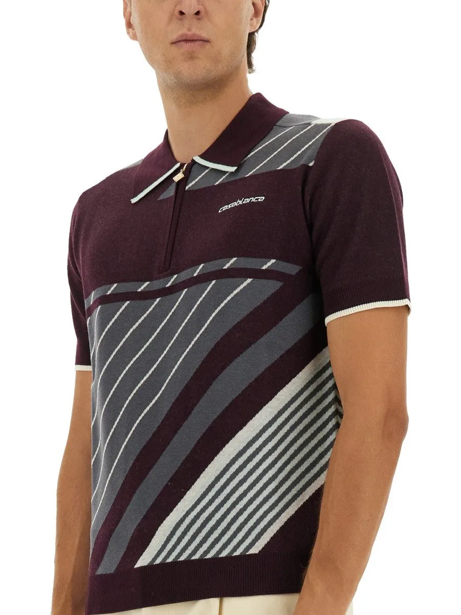 CASABLANCA "DIAGONAL" TENNIS POLO SHIRT sold by Siebentaschen product image thumbnail 4