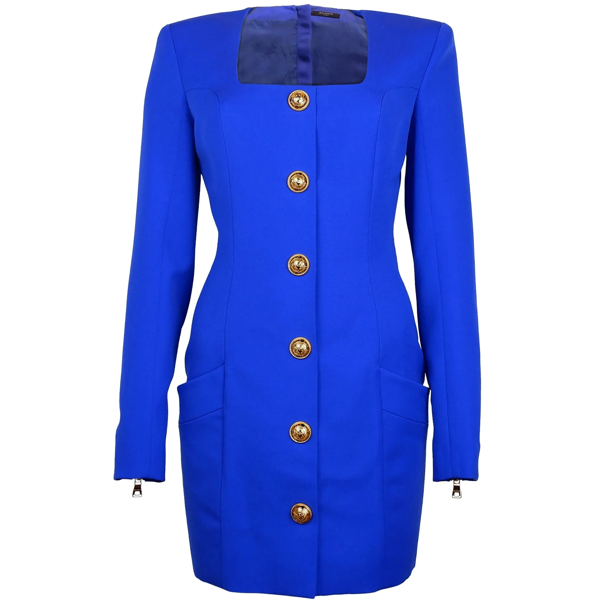 Balmain Dress Blue Woman sold by Siebentaschen