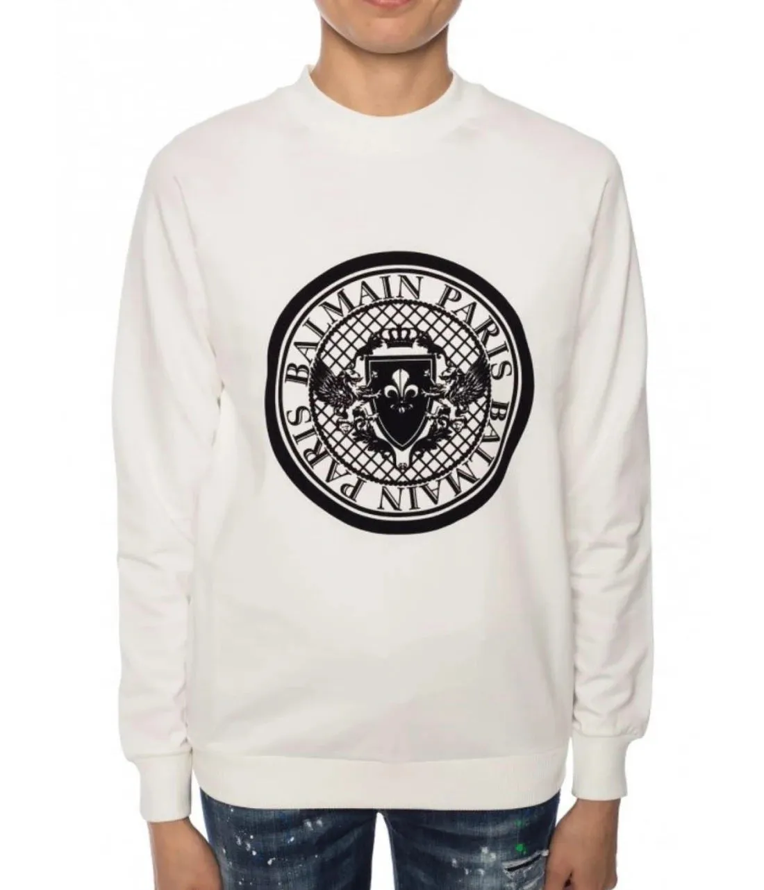 Balmain Sweatshirts White Man sold by Siebentaschen product image thumbnail 2
