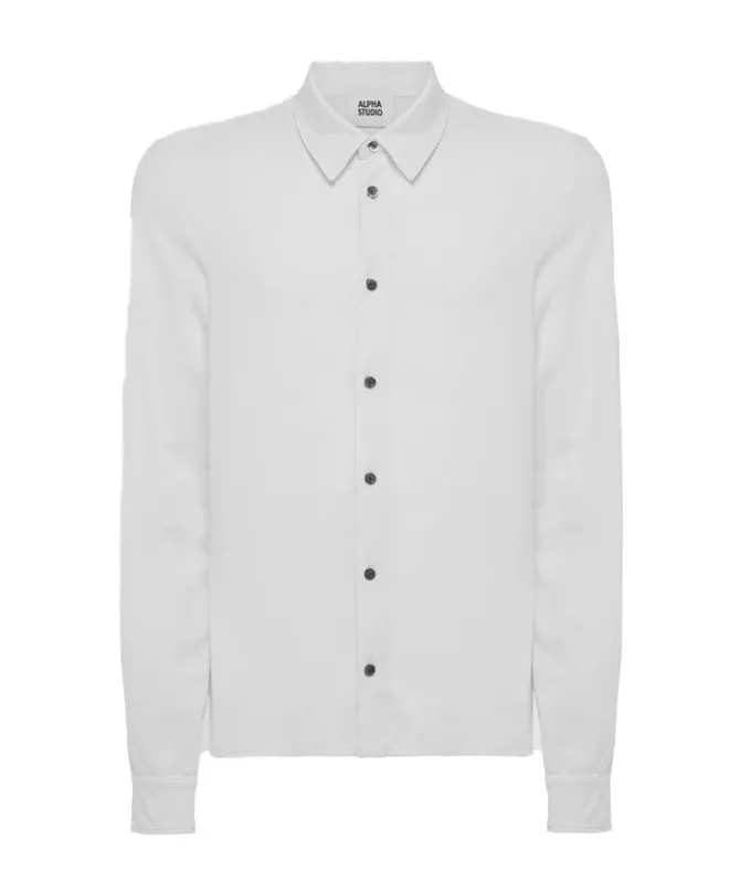 Alpha Studio Shirts White Man sold by Siebentaschen