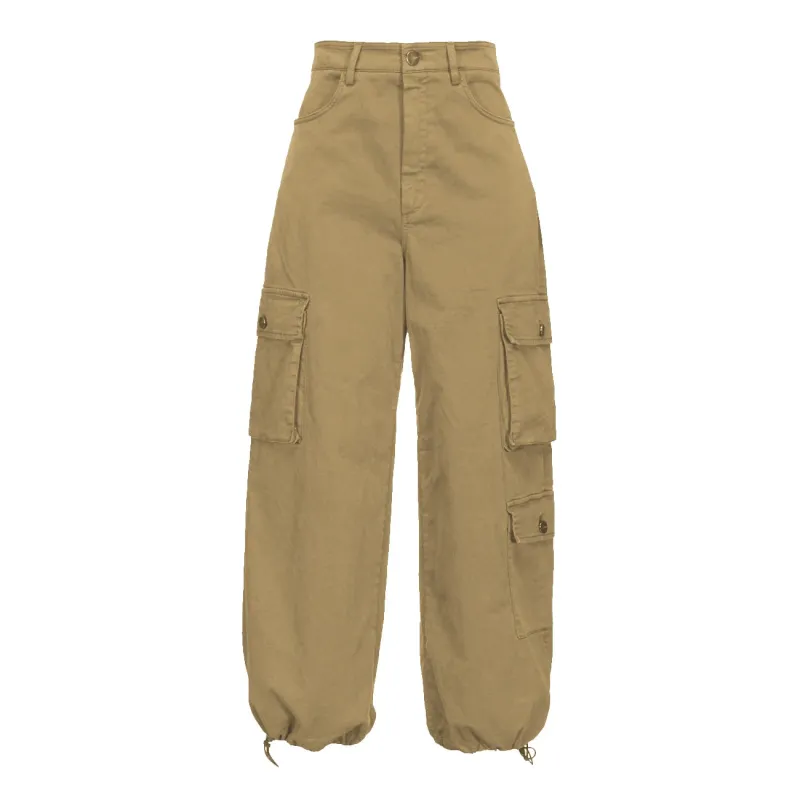 Pinko Trousers Beige Woman sold by Siebentaschen