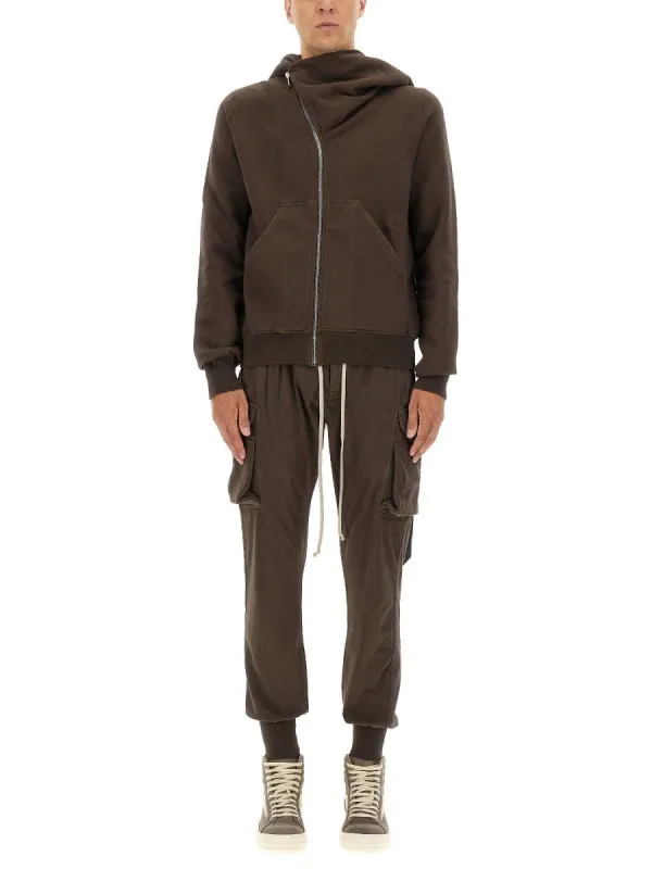 RICK OWENS DRKSHDW ASYMMETRICAL ZIPPER SWEATSHIRT sold by Siebentaschen
