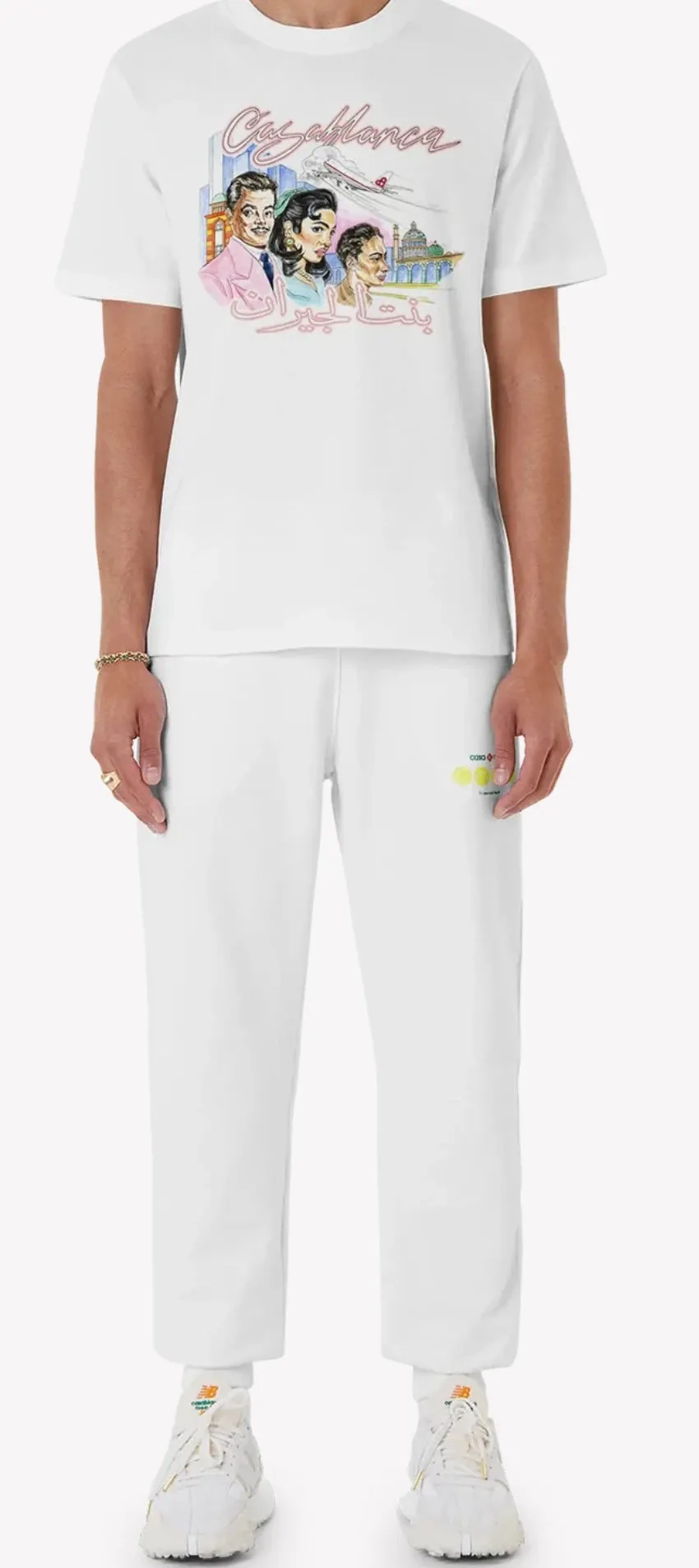 Casablanca T-shirt & Top White Man sold by Siebentaschen product image thumbnail 4