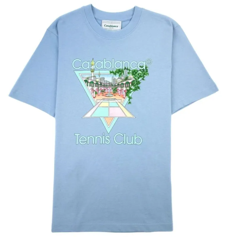 Casablanca T-shirt & Top Light Blue Man sold by Siebentaschen