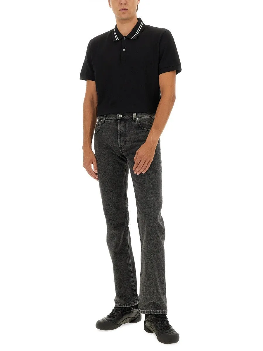 Alexander Mcqueen POLO SHIRT WITH LOGO ON THE COLLAR sold by Siebentaschen product image thumbnail 4
