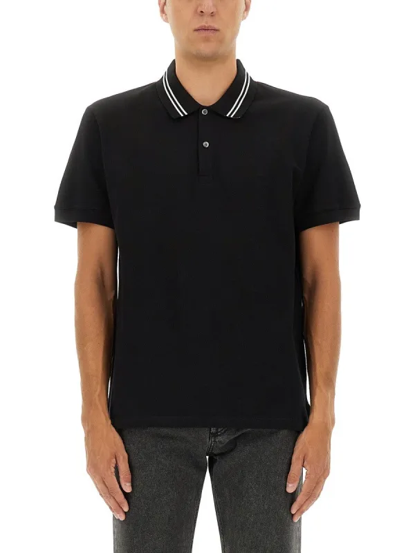 Alexander Mcqueen POLO SHIRT WITH LOGO ON THE COLLAR sold by Siebentaschen