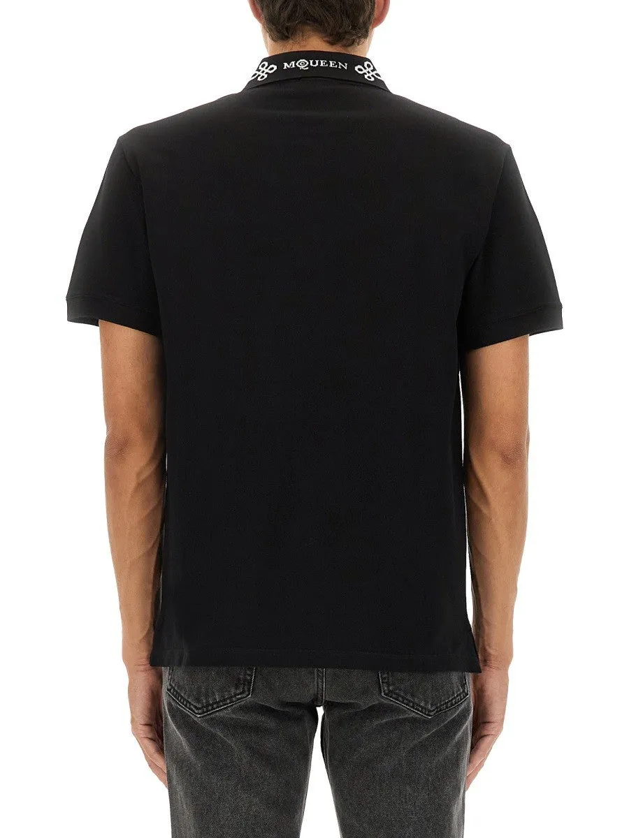 Alexander Mcqueen POLO SHIRT WITH LOGO ON THE COLLAR sold by Siebentaschen product image thumbnail 2