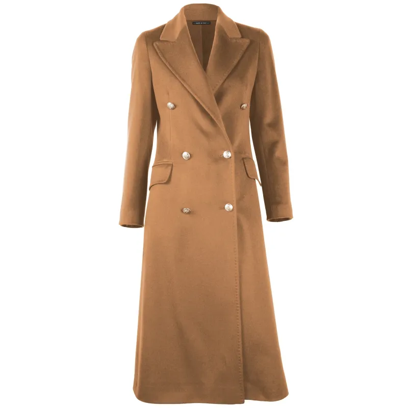 Loro Piana Fabric Coats Brown Woman sold by Siebentaschen
