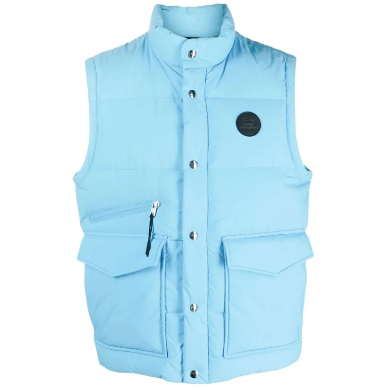 Woolrich Vest Light Blue Man sold by Siebentaschen