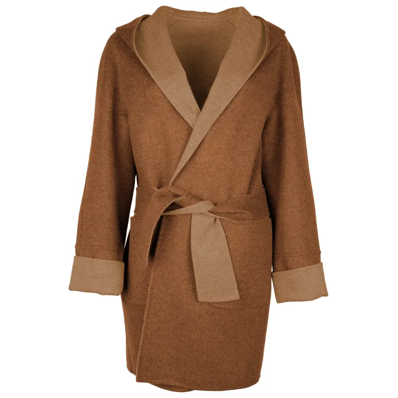 Loro Piana Fabric Coats Brown Woman sold by Siebentaschen