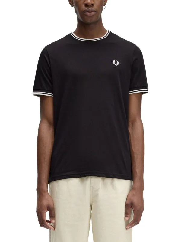 FRED PERRY DOUBLE STRIPE T-SHIRT sold by Siebentaschen