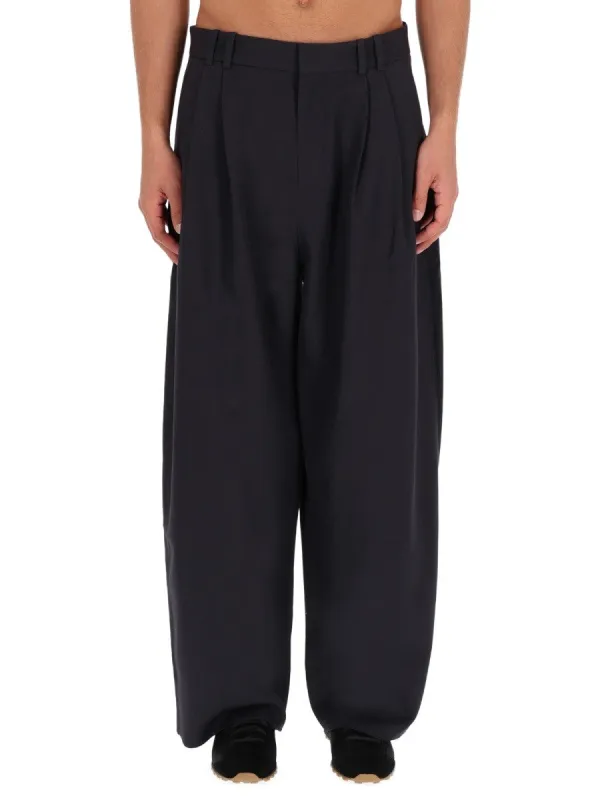 STUDIO NICHOLSON "VOLUME" PANTS WITH DOUBLE PLEAT sold by Siebentaschen