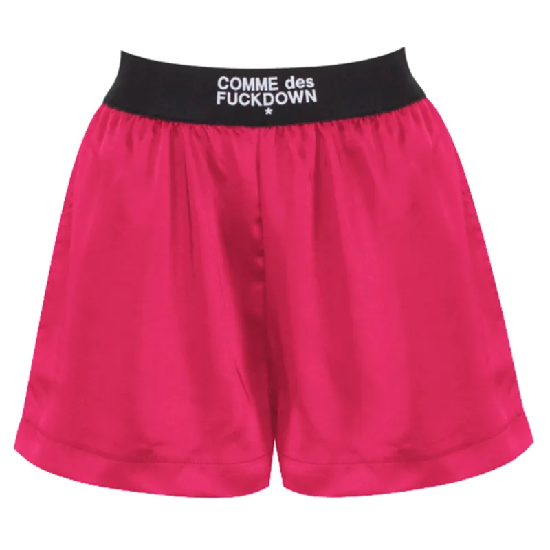 Comme Des Fuckdown shorts Fuchsia Woman sold by Siebentaschen