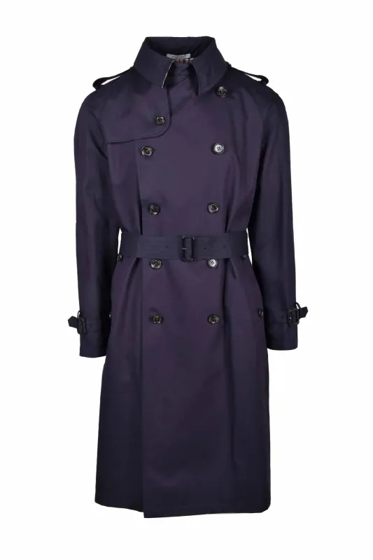 Aquascutum Trench Blue Man sold by Siebentaschen