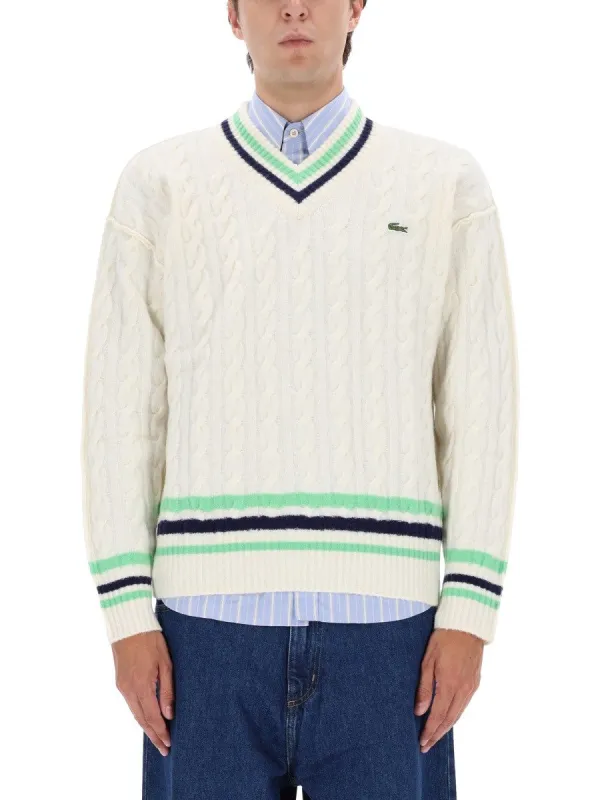 Lacoste CABLE-KNIT SWEATER sold by Siebentaschen