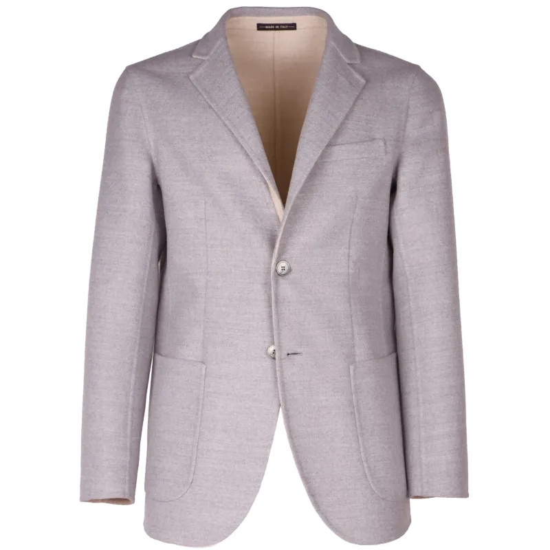 Loro Piana Fabric Formal Jacket Grey Man sold by Siebentaschen
