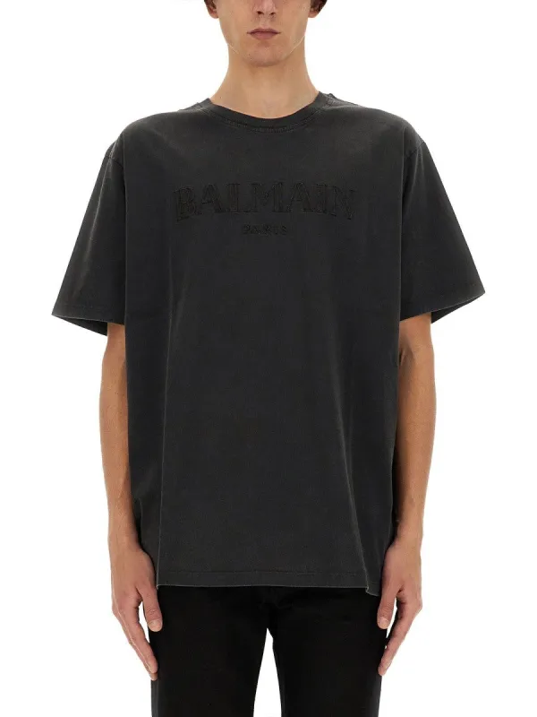 Balmain T-SHIRT WITH LOGO sold by Siebentaschen