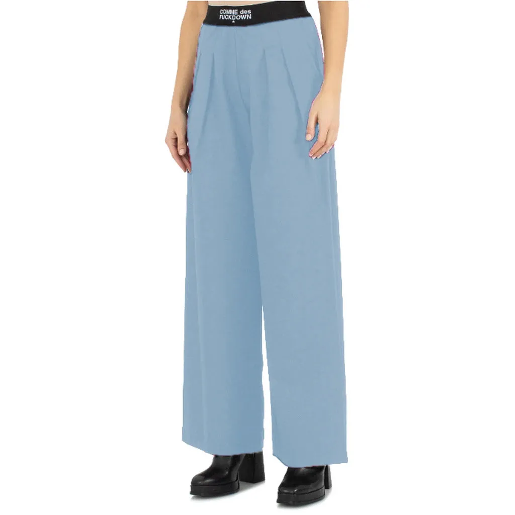 Comme Des Fuckdown Trousers Light Blue Woman sold by Siebentaschen product image thumbnail 3