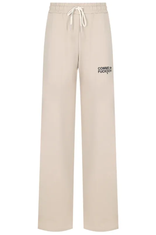 Comme Des Fuckdown Trousers Beige Woman sold by Siebentaschen