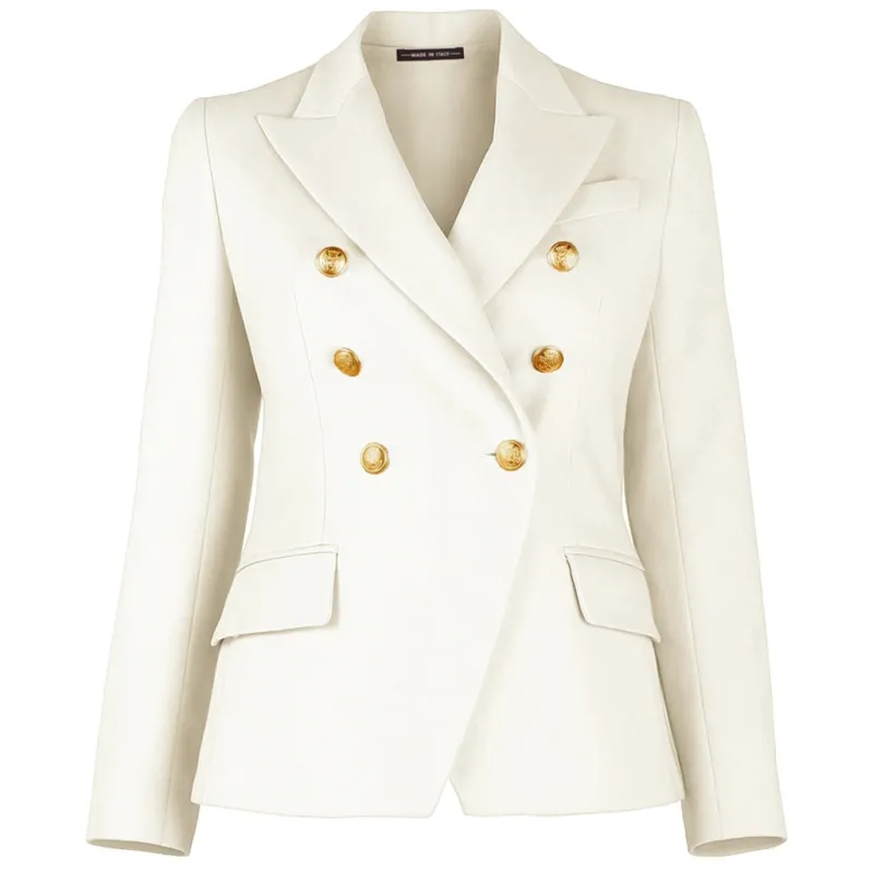 Loro Piana Fabric Formal Jacket White Woman sold by Siebentaschen