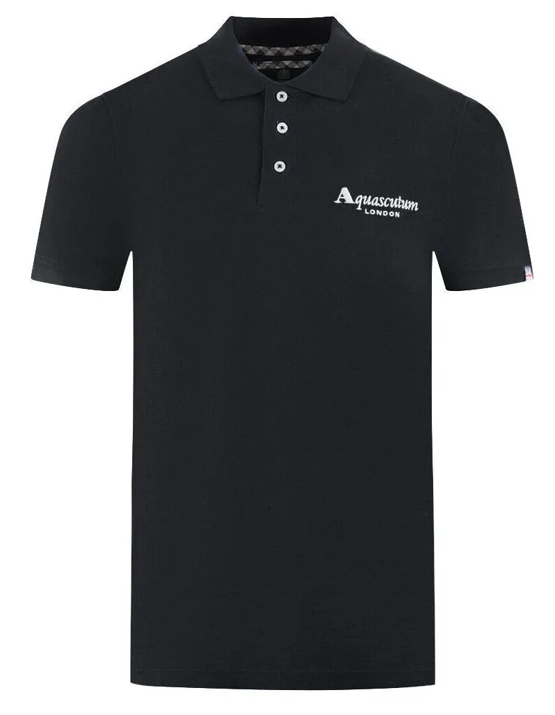 Aquascutum Polo Black Man sold by Siebentaschen
