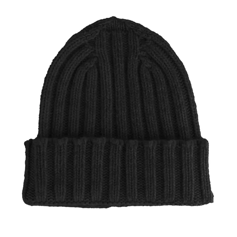 100% Cashmere Caps Black Unisex sold by Siebentaschen