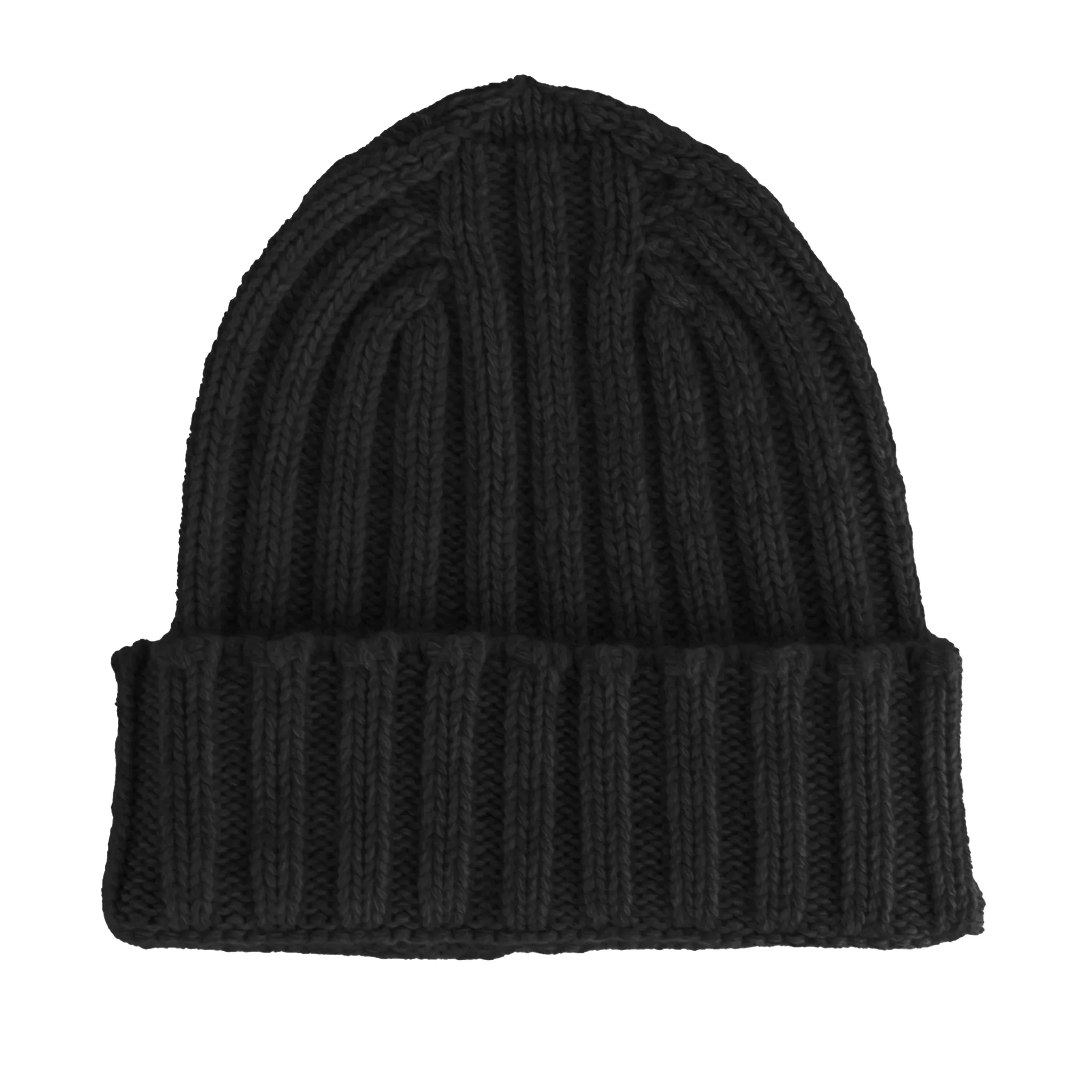 100% Cashmere Caps Black Unisex sold by Siebentaschen