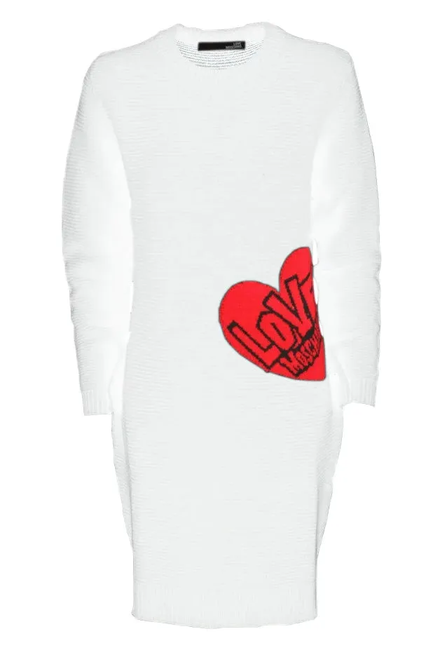 Love Moschino Dress White Woman sold by Siebentaschen