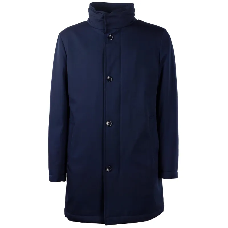 Loro Piana Fabric Coats Blue Man sold by Siebentaschen