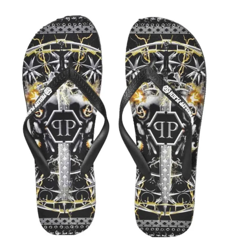 Philipp Plein Flip-Flops Multicolor Woman made by Philipp Plein