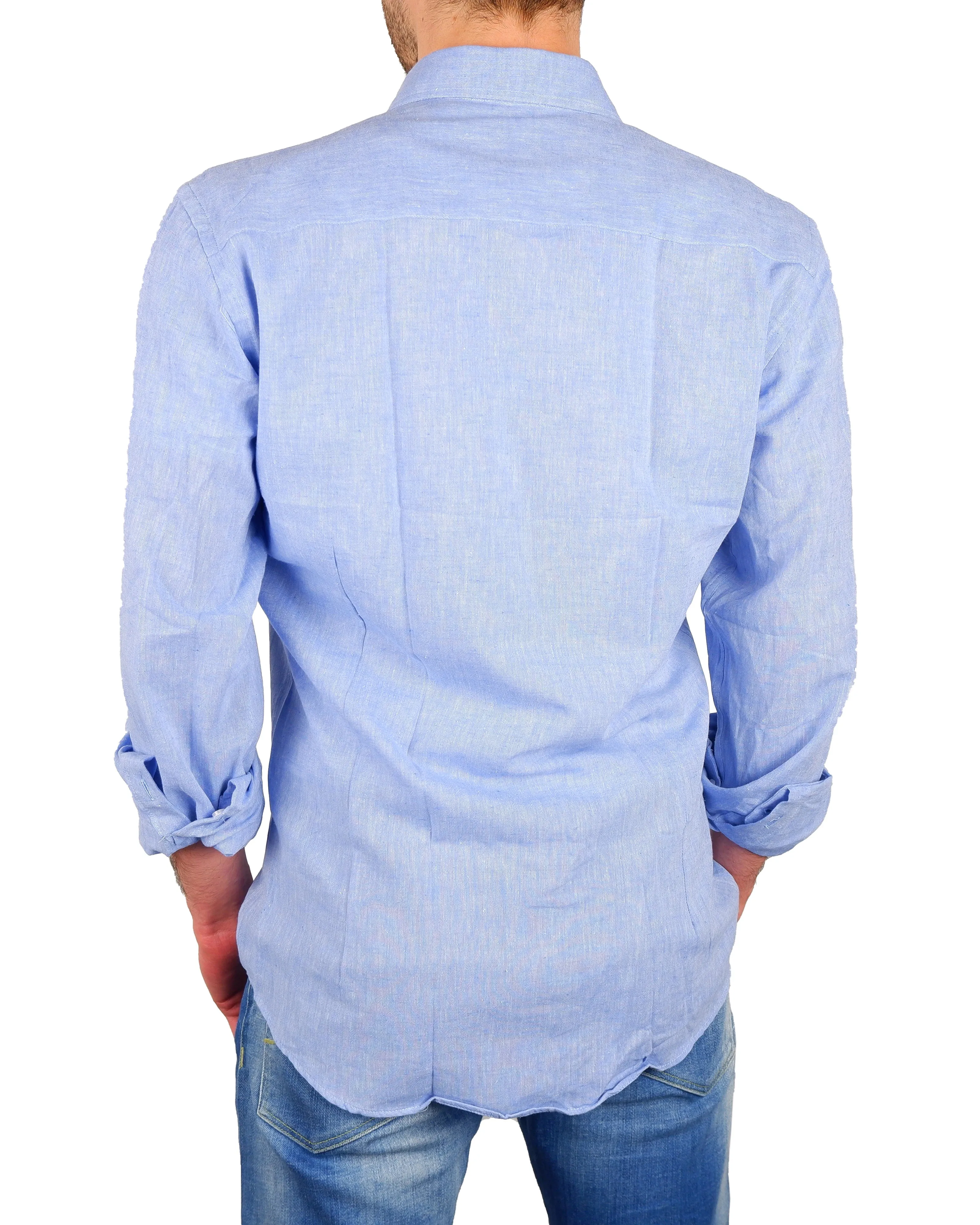 100% Milano Shirts Light Blue Man sold by Siebentaschen product image thumbnail 2
