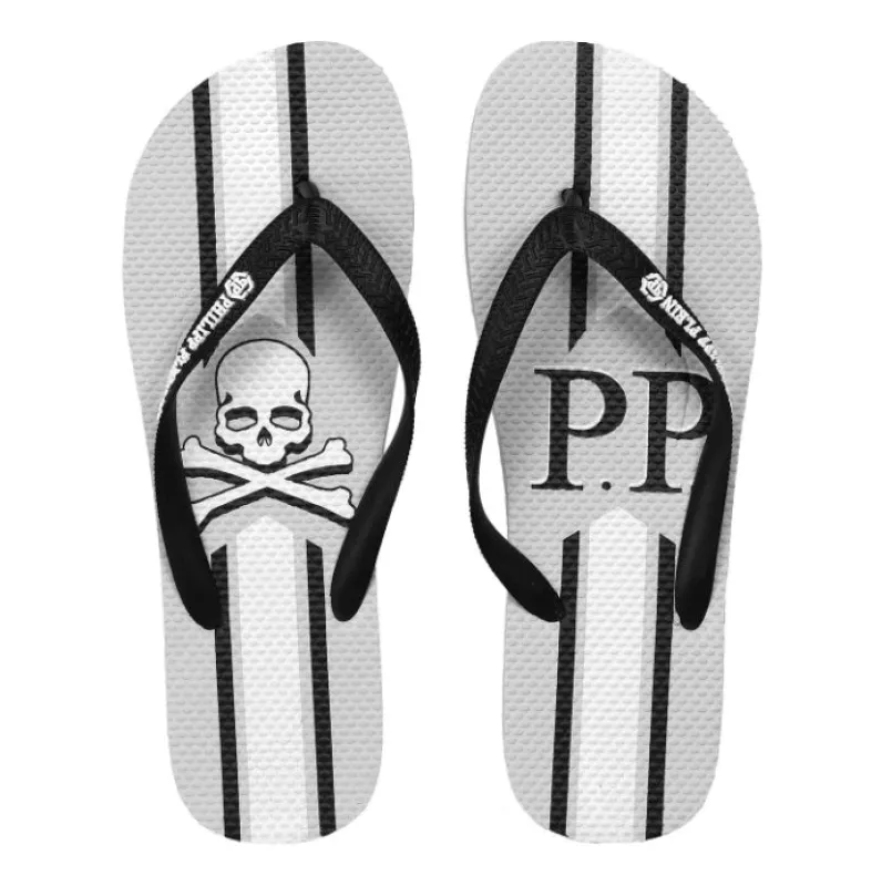 Philipp Plein Flip-Flops Grey Woman made by Philipp Plein