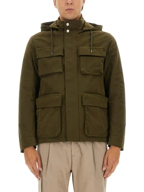Herno WAXED COTTON SHORT PARKA sold by Siebentaschen