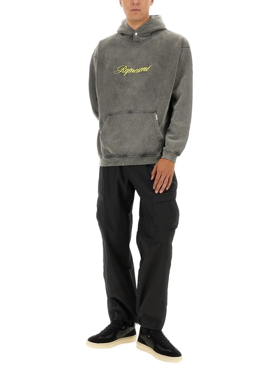 Represent SCRIPT LOGO SWEATSHIRT sold by Siebentaschen product image thumbnail 4