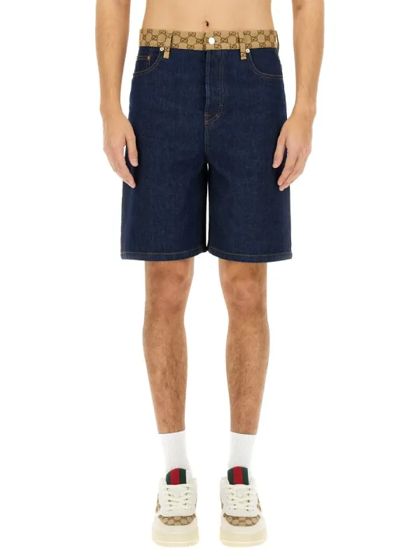 Gucci DENIM BERMUDA SHORTS sold by Siebentaschen