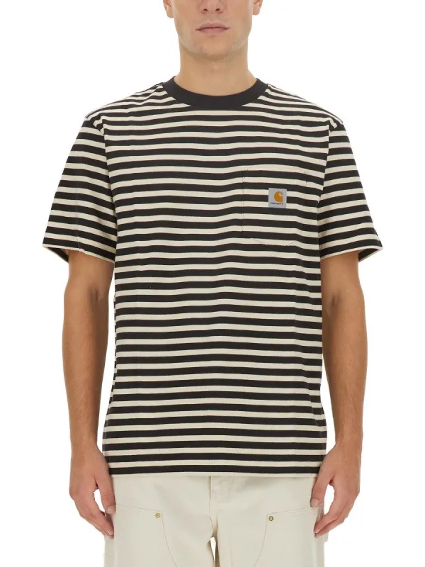 Carhartt Wip STRIPED T-SHIRT sold by Siebentaschen