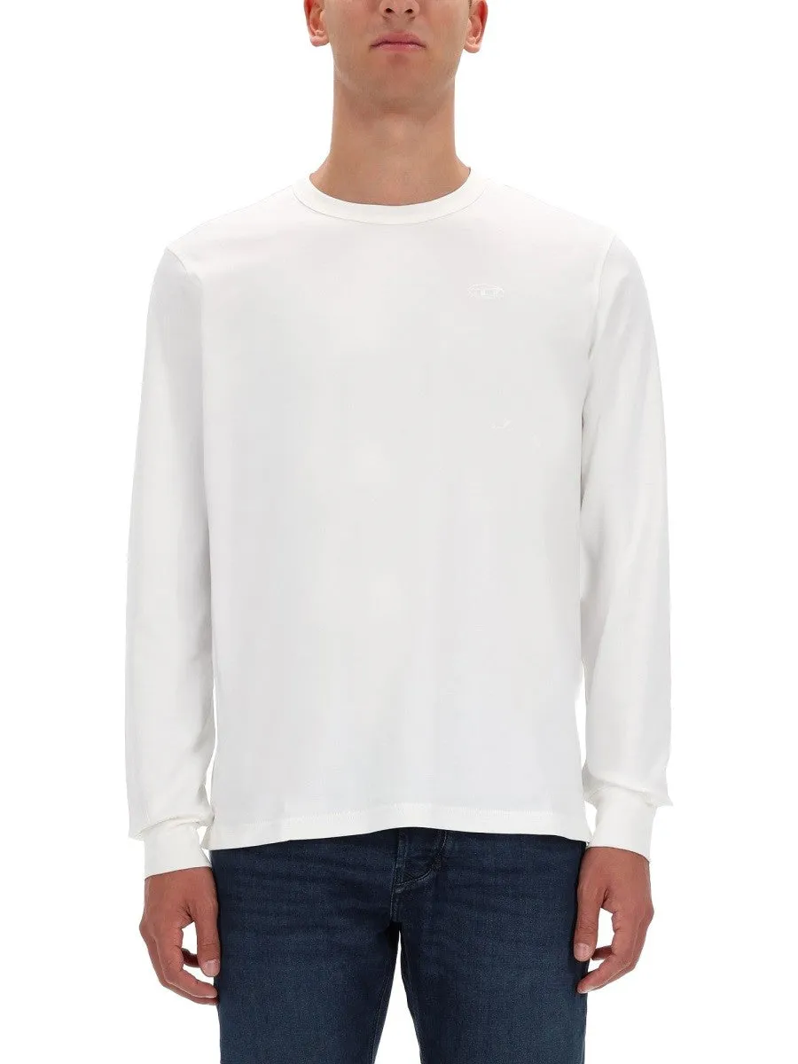 Diesel T-SHIRT WITH EMBROIDERED LOGO sold by Siebentaschen
