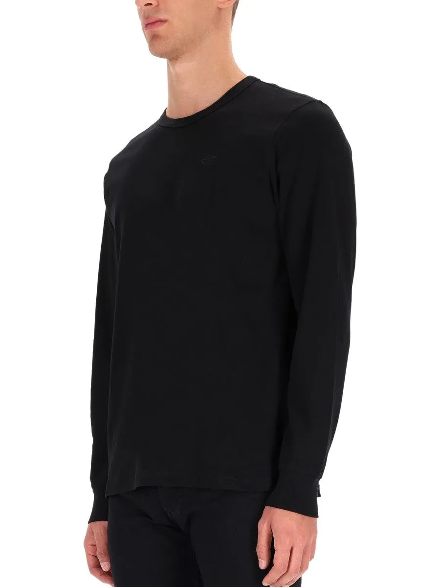 Diesel T-SHIRT WITH EMBROIDERED LOGO sold by Siebentaschen product image thumbnail 2