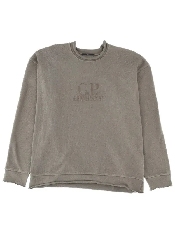C.P. COMPANY SWEATSHIRT WITH EMBOSSED LOGO sold by Siebentaschen