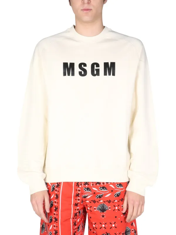 msgm LOGO PRINT SWEATSHIRT sold by Siebentaschen