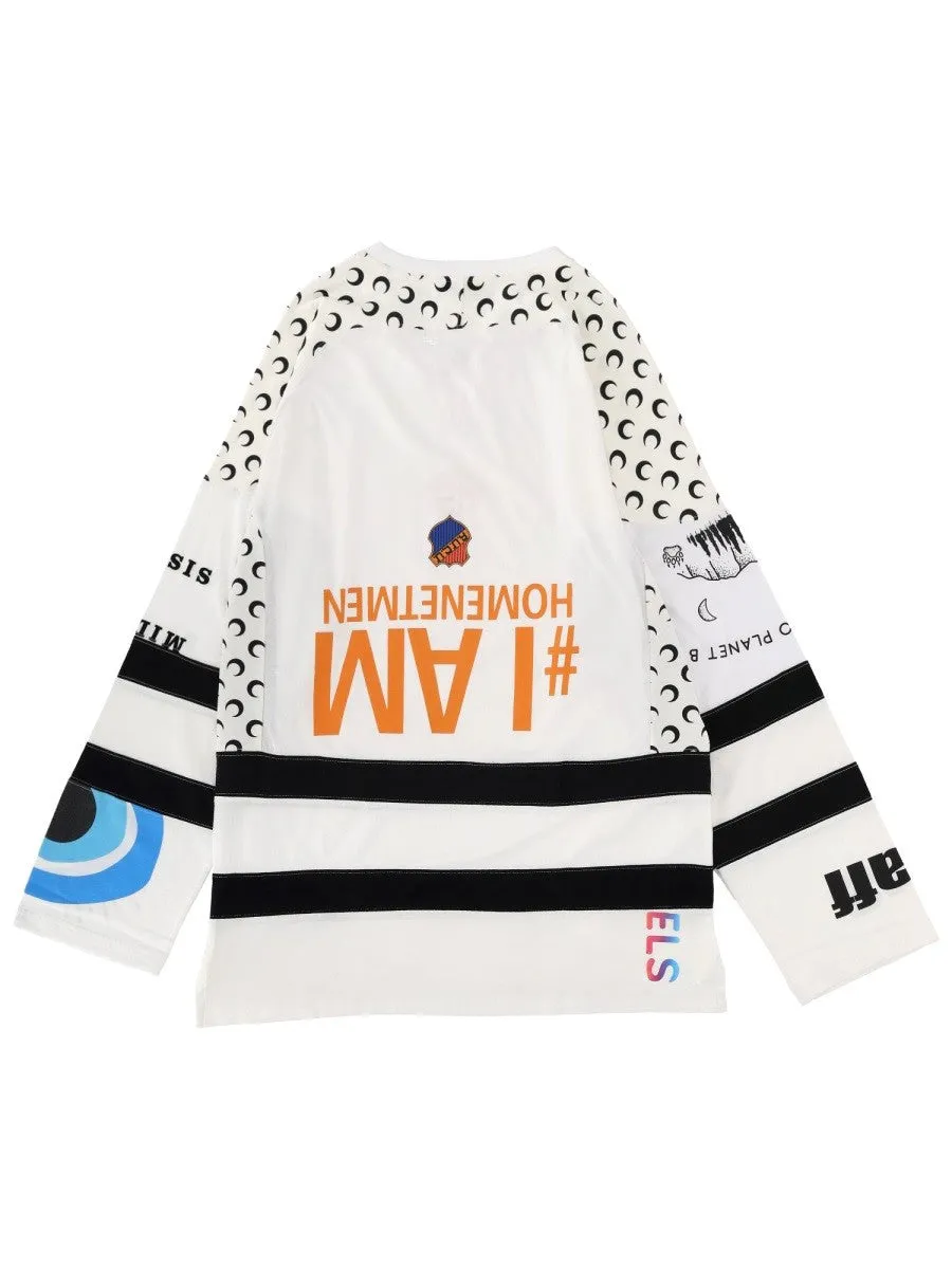 MARINE SERRE "UPCYCLE GRAPHIC" FIELD HOCKEY T-SHIRT sold by Siebentaschen product image thumbnail 2