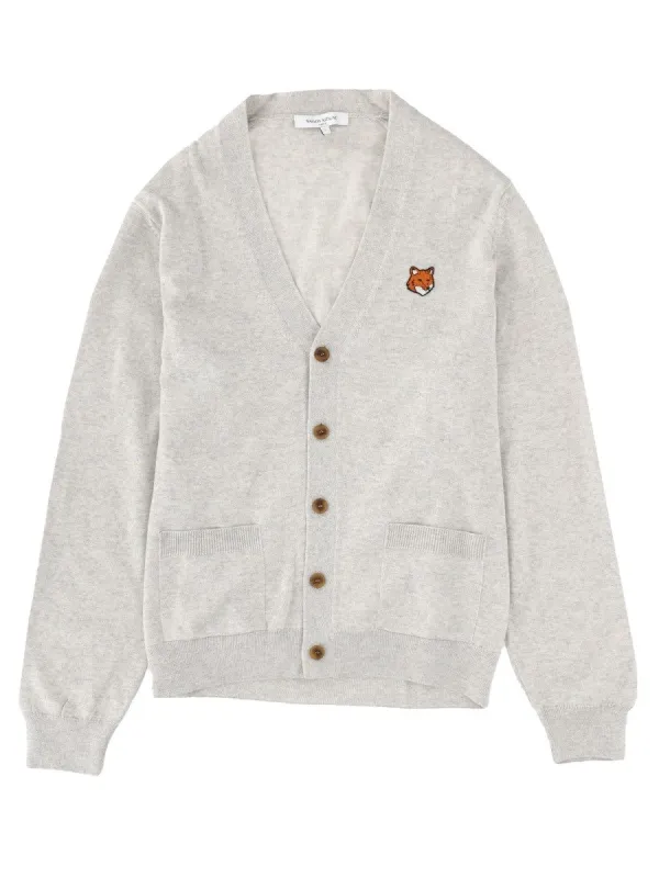 Maison Kitsune "FOX HEAD" CARDIGAN sold by Siebentaschen