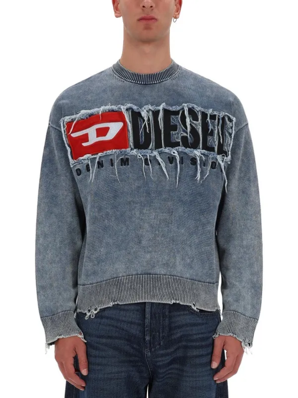 Diesel "K-FRONZI" JERSEY WITH LOGO sold by Siebentaschen