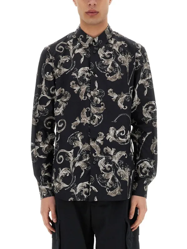 Versace Jeans Couture BAROQUE OUTLINE PRINT SHIRT sold by Siebentaschen