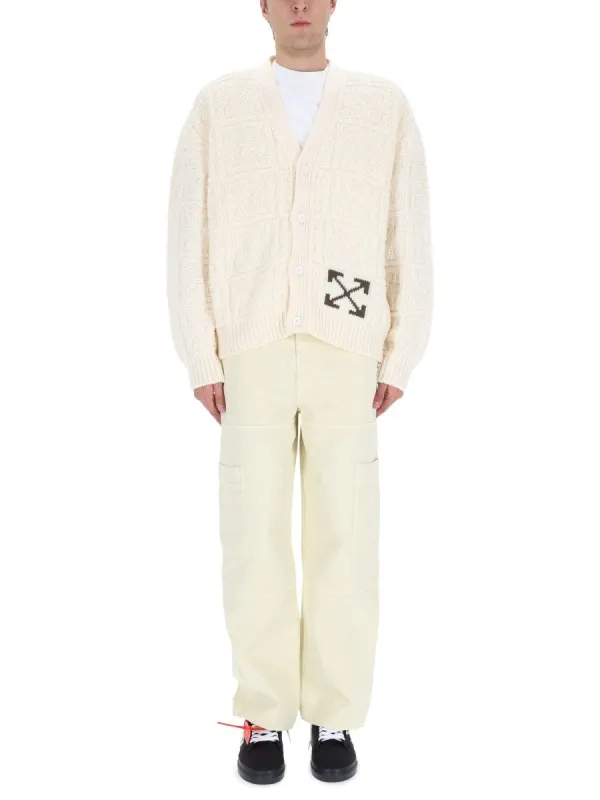 Off-white ARROW STITCH CARDIGAN made by Off-White