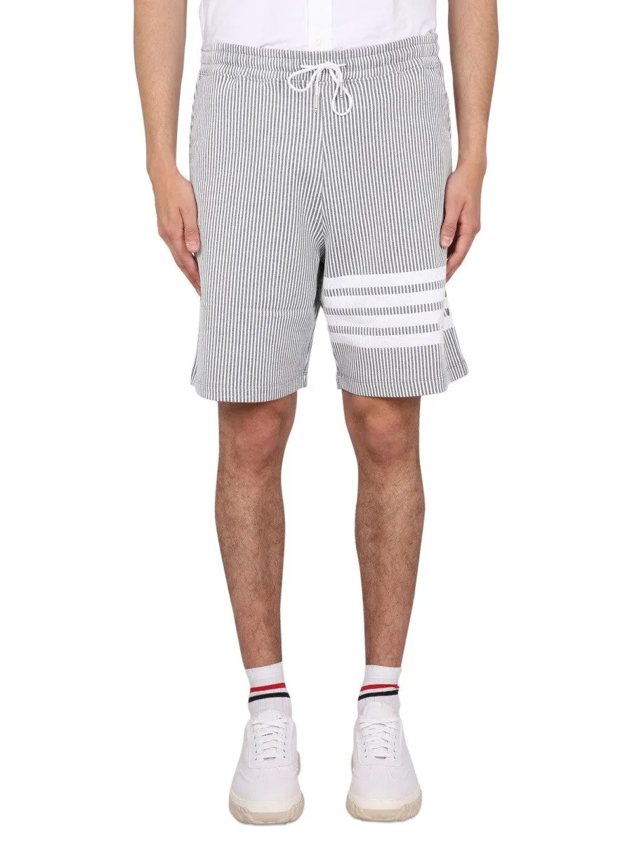 THOM BROWNE STRIPED BERMUDA SHORTS sold by Siebentaschen