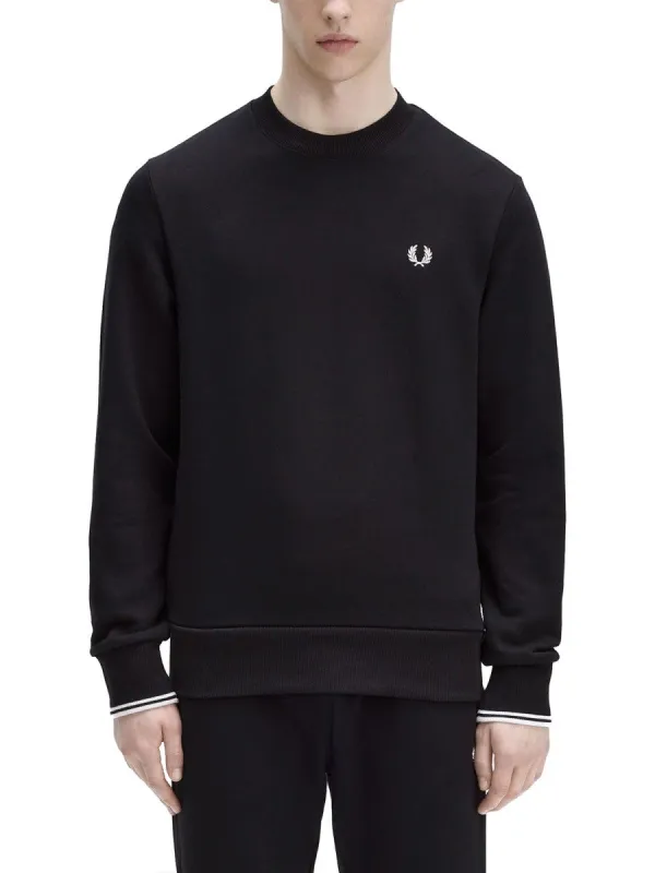 FRED PERRY SWEATSHIRT WITH LOGO EMBROIDERY sold by Siebentaschen