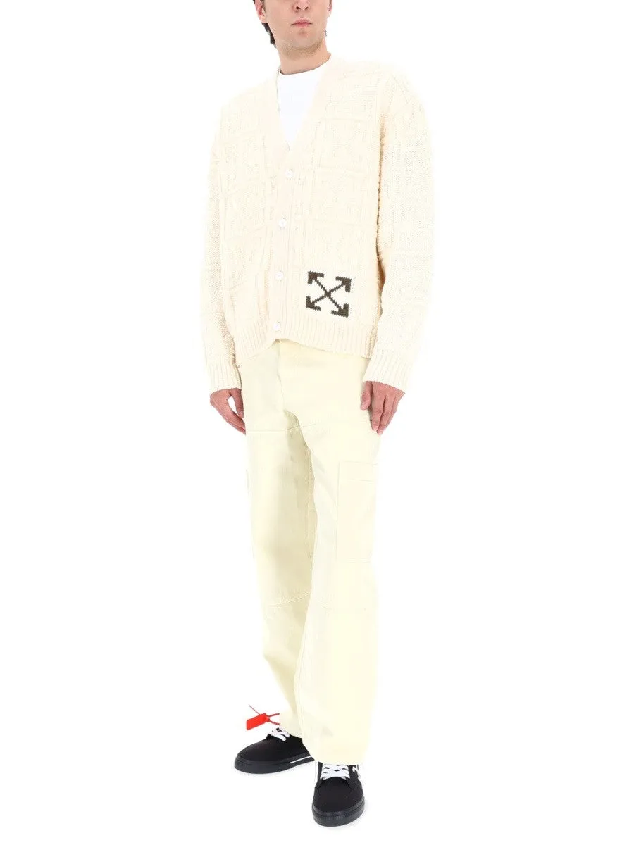 Off-white ARROW STITCH CARDIGAN sold by Siebentaschen product image thumbnail 3