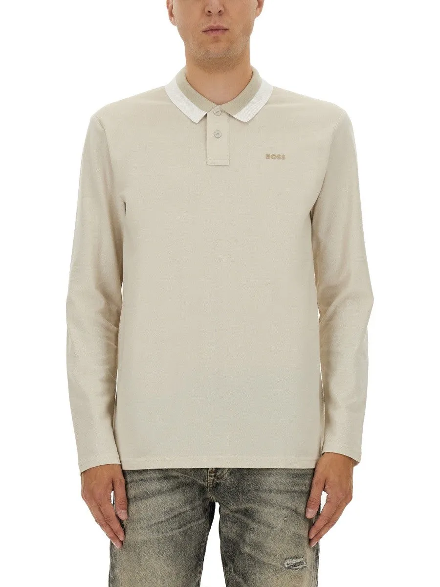 Boss POLO SHIRT "PEOXFORDLONG" sold by Siebentaschen