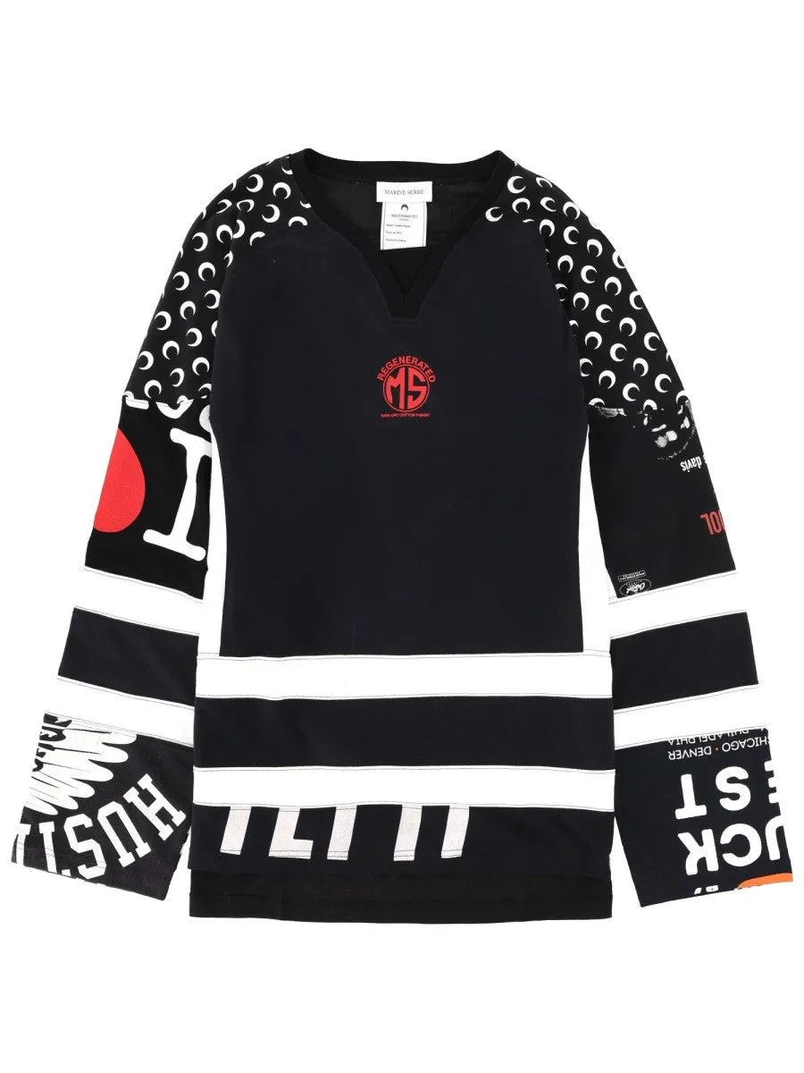 MARINE SERRE "UPCYCLE GRAPHIC" FIELD HOCKEY T-SHIRT sold by Siebentaschen